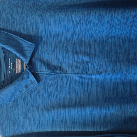 TEK GEAR BRAND MEN'S BIG AND TALL BLUE SHORT SLEEVES POLO SIZE XXL - Picture 7 of 14
